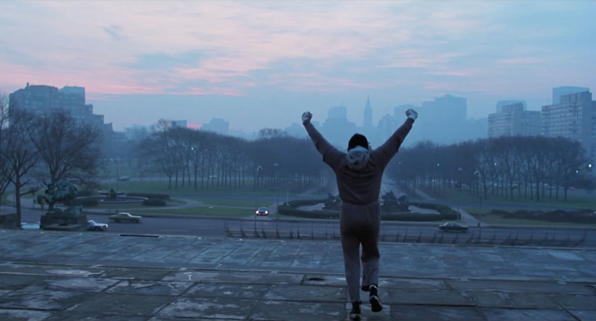 Il campo lungo: Frame del film Rocky