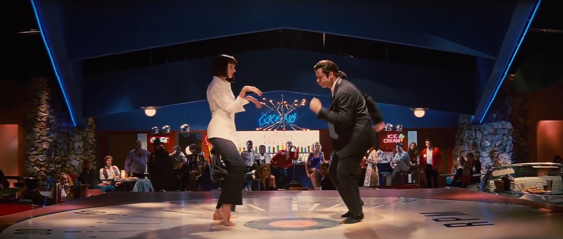 La figura intera: Frame del film Pulp Fiction