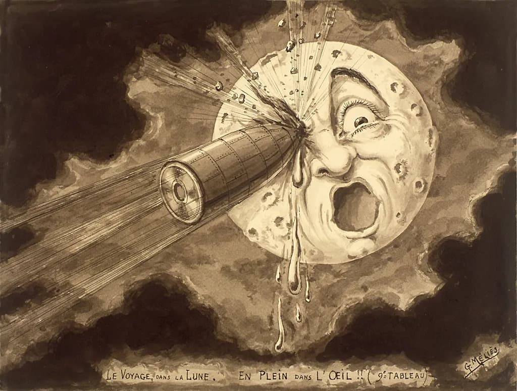 Viaggio nella luna - Georges Melies - Disegno
